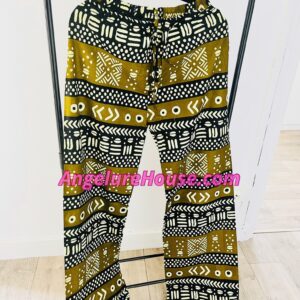 Pantalon en Wax - Taille ajustable -  coupe Large