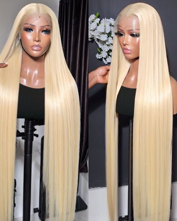 Blonde Royal – Perruque Lisse Luxe 100 % Cheveux Vietnamiens